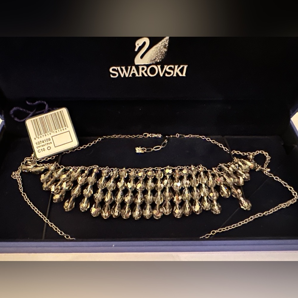 BNIB Swarovski Mustang Choker - Gunmetal